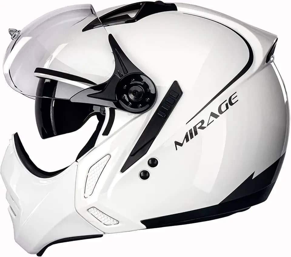 Capacete Aberto Moto Peels Mirage Classic Branco/Grafite 60