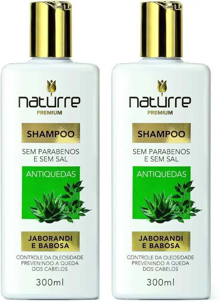 2 Shampoo Jaborandi Babosa Naturrê 300ml Força e Crescimento