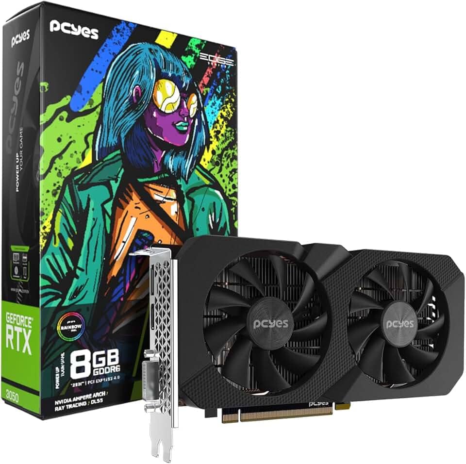 GPU NVIDIA GEFORCE RTX 3050 8GB GDDR6 128BIT PROJETO EDGE - PVRTX30508BLPE