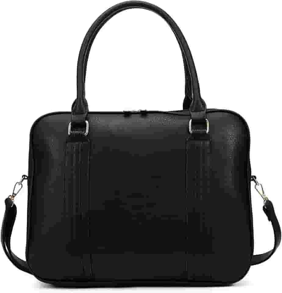 Bolsa Feminina Pasta Executiva para Notebook até 15.6' Reforçada Couro Ecológico para Trabalho, Reuniões e Dia a Dia