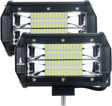 Farol Milha Lorben Retangular Led 72w Off Road Trilha 4x4