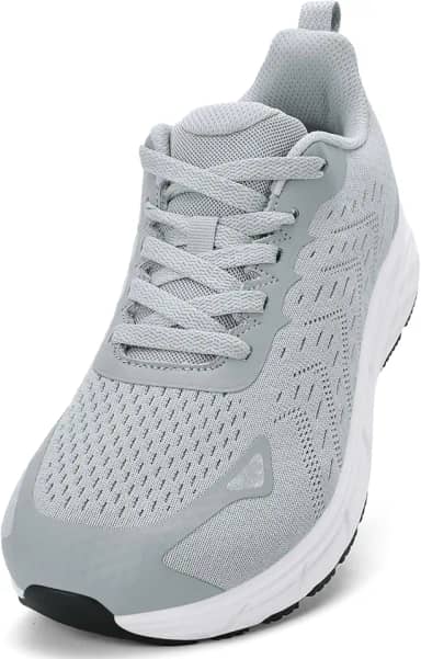 Sapatos masculinos com bico largo – Sapatos de caminhada de largura larga, confortáveis, atléticos, tênis de corrida, treino, academia, para inchaço, joanete, fascite plantar, pés, sola de borracha