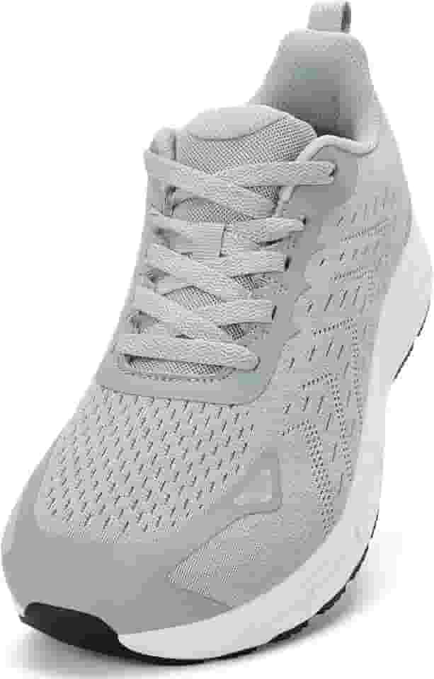 Sapatos masculinos com bico largo – Sapatos de caminhada de largura larga, confortáveis, atléticos, tênis de corrida, treino, academia, para inchaço, joanete, fascite plantar, pés, sola de borracha