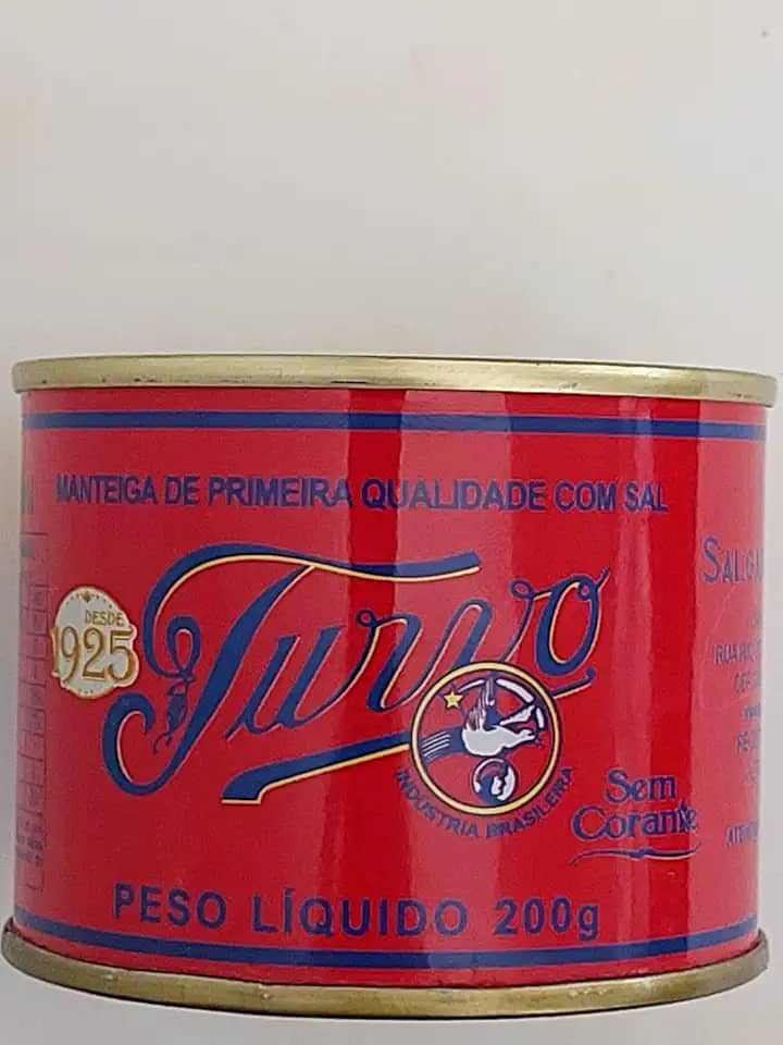 Manteiga Mineira Turvo, Sem Corante e Sem Conservante, Lata 200g