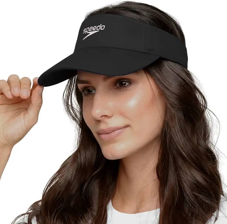 Viseira Feminina Sport Regulável, Preto, Único