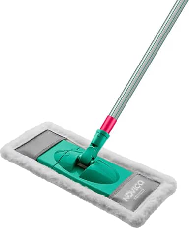 Noviça - Mop Lustrador em Lã Sintética para Limpeza Delicada de Pisos de Madeira e Sintético, Cor Cinza e Tyfanny, Bettanin