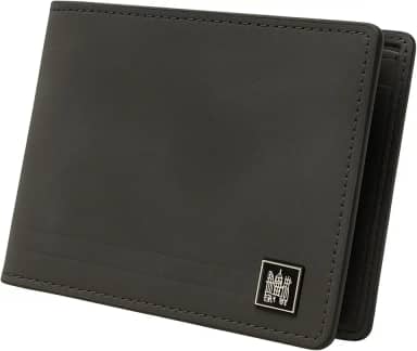 Carteira Masculina Moderna para Cartões CNH RG Couro Pu (Chumbo)