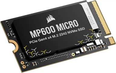 Corsair SSD MP600 Micro 2TB M.2 NVMe PCIe x4 Gen4 Gen4 – M.2 2242 – Leitura sequencial de até 7.000 MB/s – Alta Densidade 3D TLC NAND – Compatível com Laptops Lenovo Legion Go e Thin PCIe 4.0 – Preto