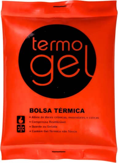 Bolsa Térmica em Gel Laranja, Termogel, Pequena, Laranja