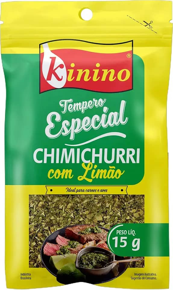 TEMPERO ESPECIAL CHIMICHURRI COM LIMAO KININO 15G