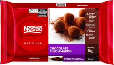 Cobertura NESTLÉ Chocolate Meio Amargo Professional 1kg