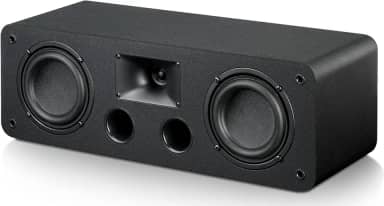 Saiyin Alto-falante de canal central, woofers duplos de 10 cm e tweeter de seda, transparente para diálogo de home theater, passivo, montável na parede, individual
