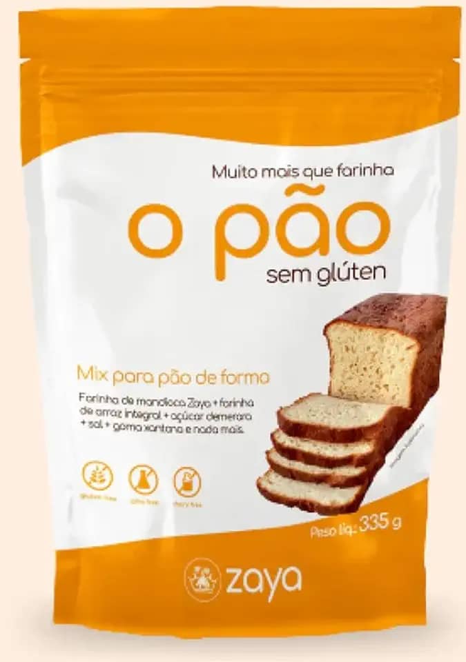 Mix Para Pão de Forma Sem Glúten e Lactose de 335g