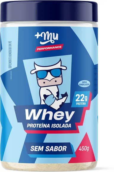 +Mu Pote Whey Isolado Sem Sabor 22g Proteína - 450g