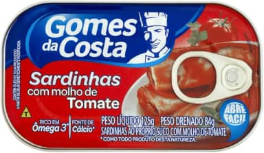 SARDINHA C/MOL. TOMATE GDC 250G