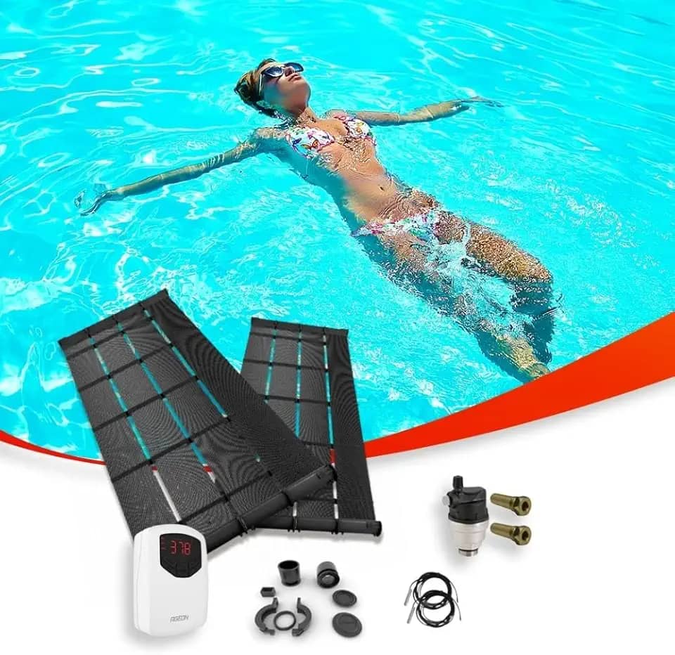 Kit Aquecedor Solar para Piscinas de até 21m² ou 28 mil litros TekSol com Controlador de Temperatura Bivolt