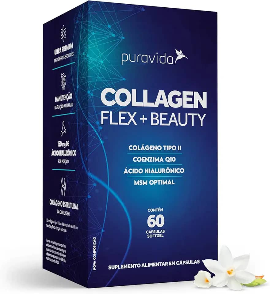 Puravida Suplemento alimentar Collagen Flex Beauty 60 cápsulas
