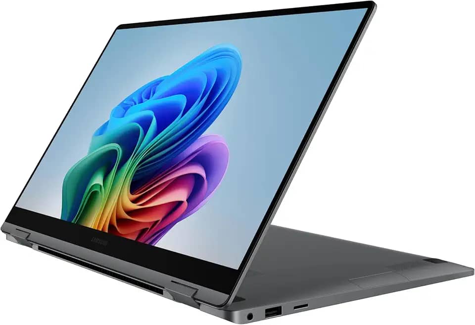 SAMSUNG Galaxy Book5 360 Copilot+ PC de 15,6 polegadas, laptop AI Business, Windows 11 Pro, processador Intel Core Ultra 7 256V, tela sensível ao toque FHD AMOLED, 16GB/512GB, modelo 2025