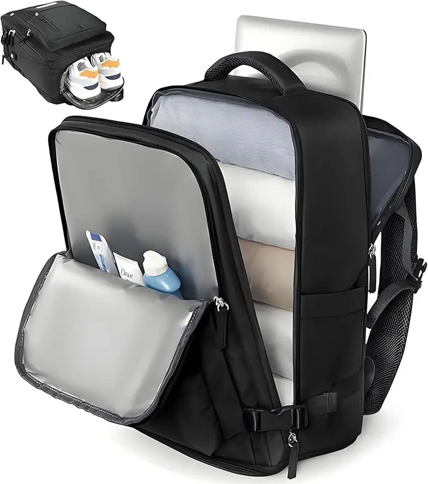 Romantic Crown Mochila de Viagem Expansivel Avião Grande Feminina,Mochila Executiva Masculina Impermeável Reforçada para Notebook,Casual Esportes Hiking Escola Presente