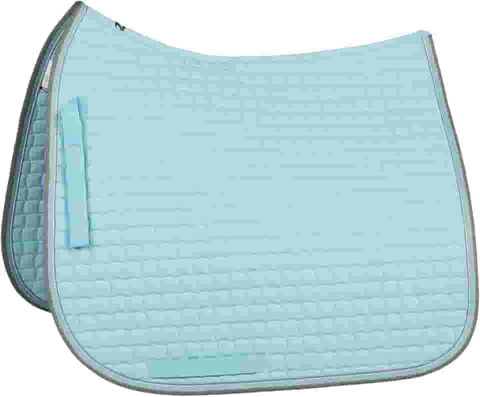 HORZE Manta De Sela Adestramento Adepto Acolchoada Secagem Rápida Para Cavalos Com Acabamento Em Dois Tons - Canal Blue Horse