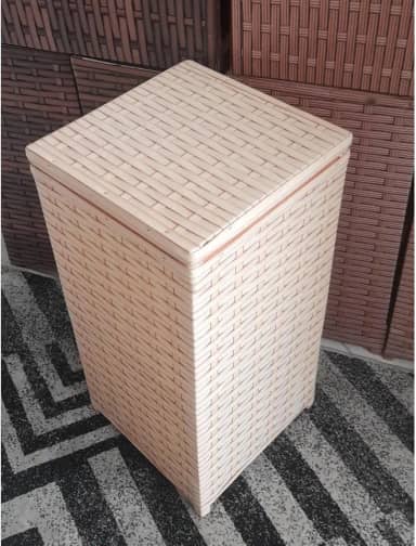 Roupeiro/Cesto de Roupa em Fibra Sintética 59 Litros 30x30x60/ Cesto Organizador lavanderia(VIME)