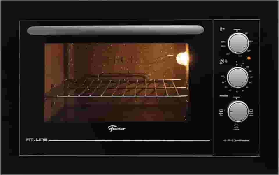 FISCHER FORNO ELÉTRICO EMBUTIR FIT LINE 48L BLACK 127V 34493-95481