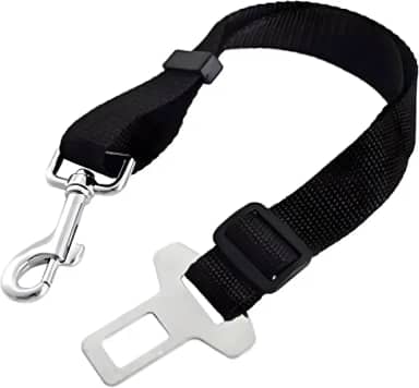 Cinto de Segurança para Animais de Estimação, Coleira e Colete com Fivela Ajustável, Resistente para Cães e Gatos