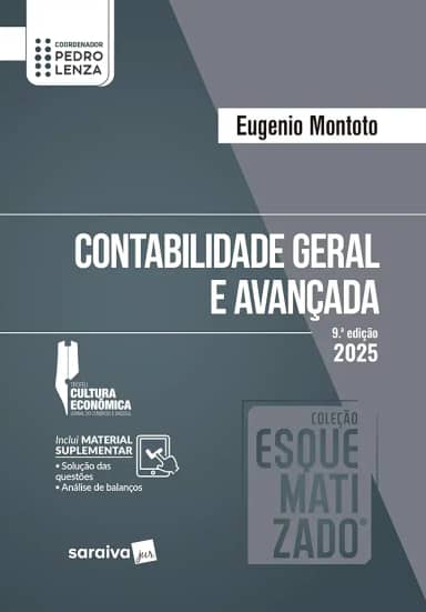 Coleção Esquematizado - Contabilidade Geral e Avançada - 9ª Edição 2025