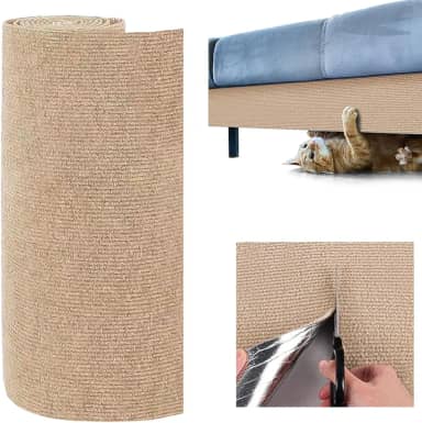Arranhador para Gatos Sofá, Carpete Adesivo Arranhador Multi Cena, Protetor de Sofa para Gatos de Adsorção Super Forte, 40 * 200cm