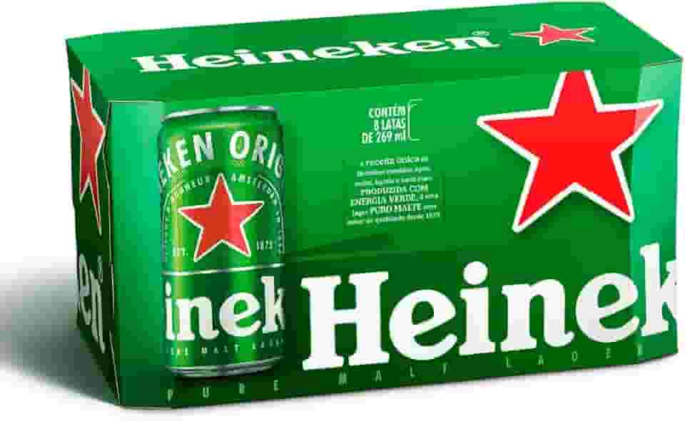 Heineken Cerveja Lata 269ml Pack 8 Unidades