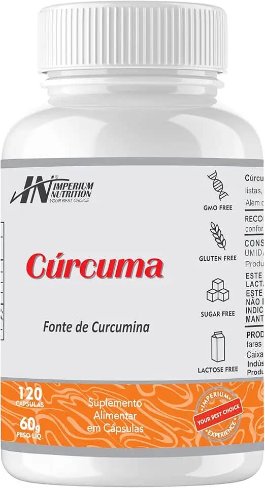 Cúrcuma 120 (Açafrão da Terra) Cápsulas Imperium Nutrition