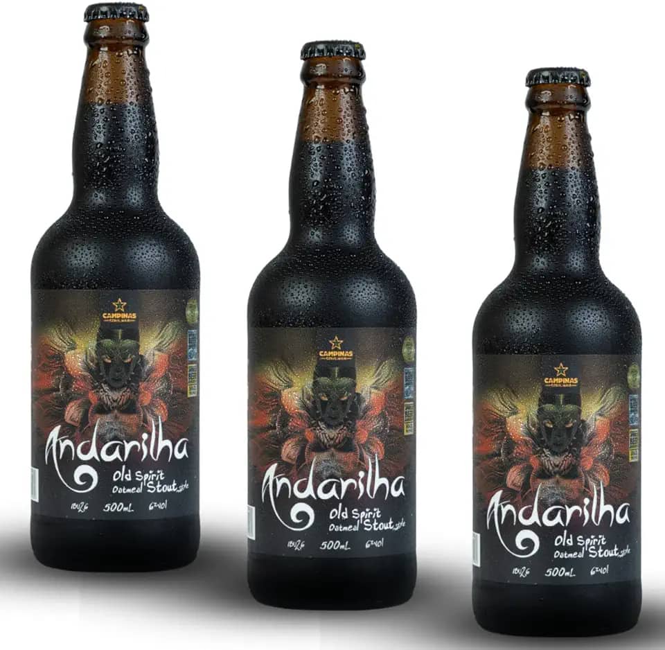 Cerveja Campinas Stout Andarilha 500ml - 3 unidades
