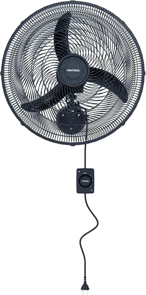 Ventilador de Parede New 50cm Preto 127V Preto Ventisol