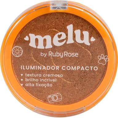 Iluminador Compacto Melu Cor 2 - Efeito Radiante, Alta Pigmentação, Fácil Aplicação, Cruelty-Free, 12g