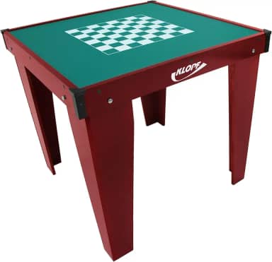Mesa Jogos Dominó Xadrez Dama Verniz Klopf 1078