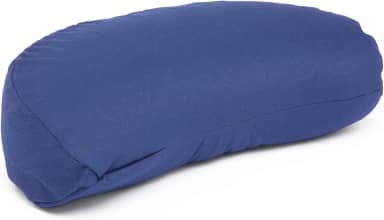 YOGATERIA Bodhi Almofada de meditação Zafu Yoga | Zafu Lua Eco | Almofada Puf de assento Yoga recheio Casca Trigo Sarraceno e capa em algodão eco 43 cm x 22 cm x 15 cm de altura