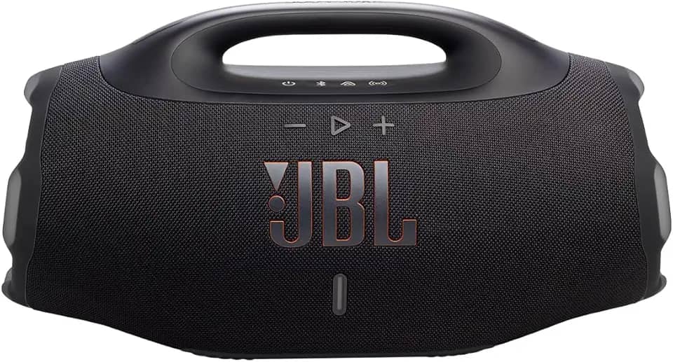JBL, Caixa de Som, Boombox 4, Bluetooth, Som JBL Pro, AI Sound Boost, Graves Personalizáveis, Bateria de até 34h, IP68, Áudio Lossless – Preta