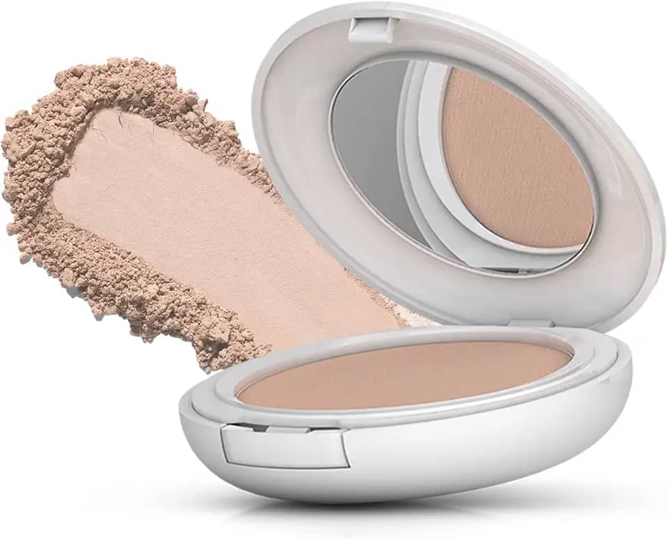 MANTECORP - Protetor Solar Facial em Pó Compacto Episol FPS 50 - Protege a Pele e Retoca a Maquiagem, Reduz Brilho por Até 6h - Tom 1 Extra Claro - 10g