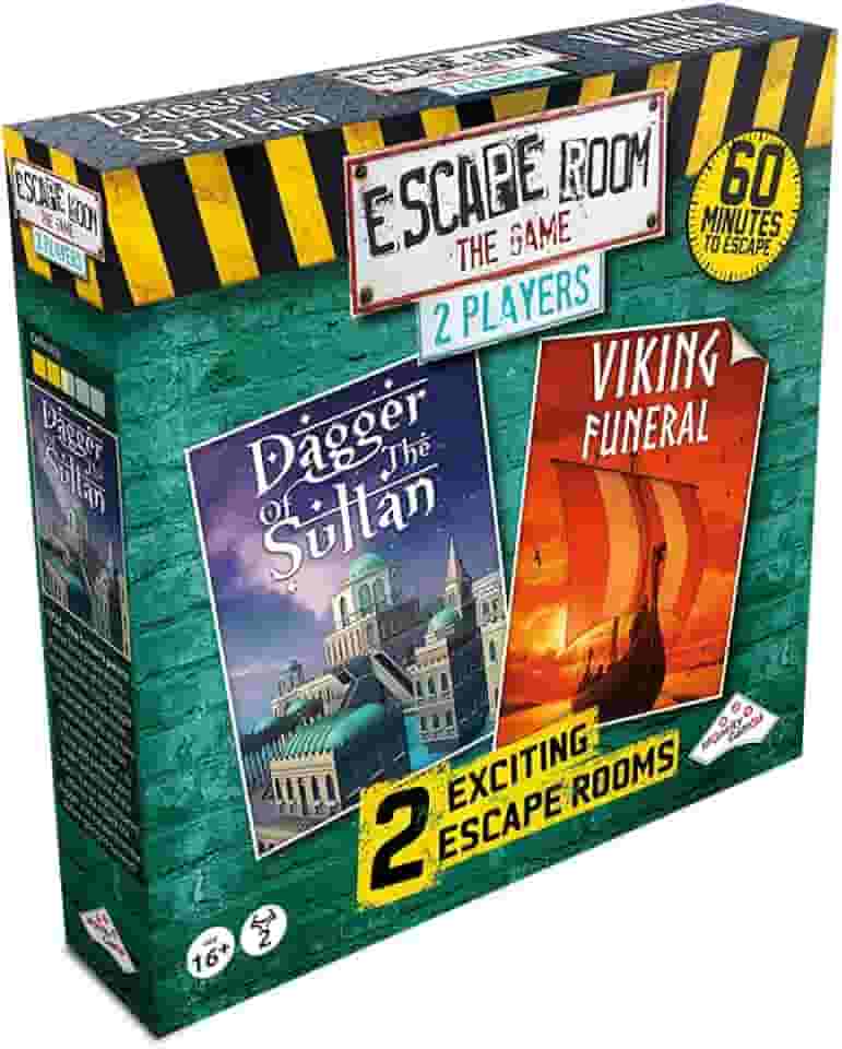 Escape Room The Game –New 2 Player Edition with 2 New Exciting Games | Solve The Mystery Board Game for Adults and Teens
