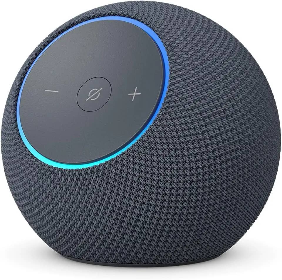 Apresentamos o Amazon Echo Dot Max (Geração mais recente), smart speaker com Alexa, som envolvente e hub de casa inteligente integrado, ideal para sua sala de estar, Cor Grafite