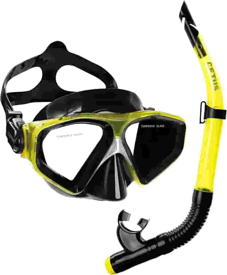 Kit de Mergulho Cetus New Parma Fun, Máscara e Snorkel, Azul