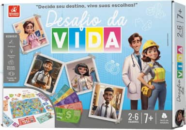 Brincadeira de Criança Jogo de Tabuleiro Desafio da Vida