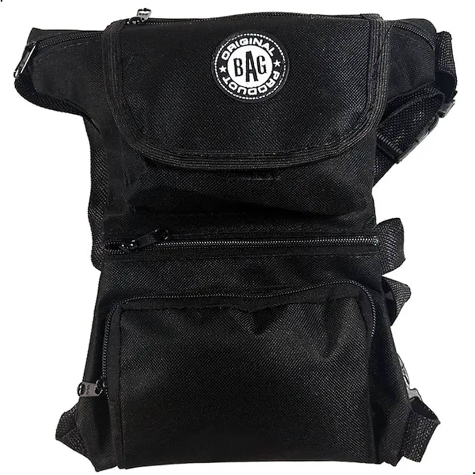 Pochete Esportiva Bag De Perna Pochete Motoboy Trilha Pescaria Camping Lazer Em Unissex