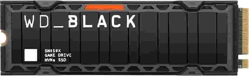 WD_BLACK, SSD SN850x 2TB NVMe M.2 2280 (Leitura até 7300MB/s e Gravação até 6600MB/s) - Com dissipador