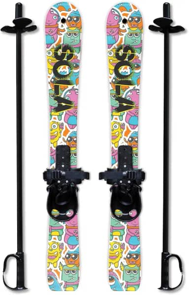 SOLA Winnter Sports Esportes Infantil Esquis de Neve e Polos com Encadernação Idade 2- 4