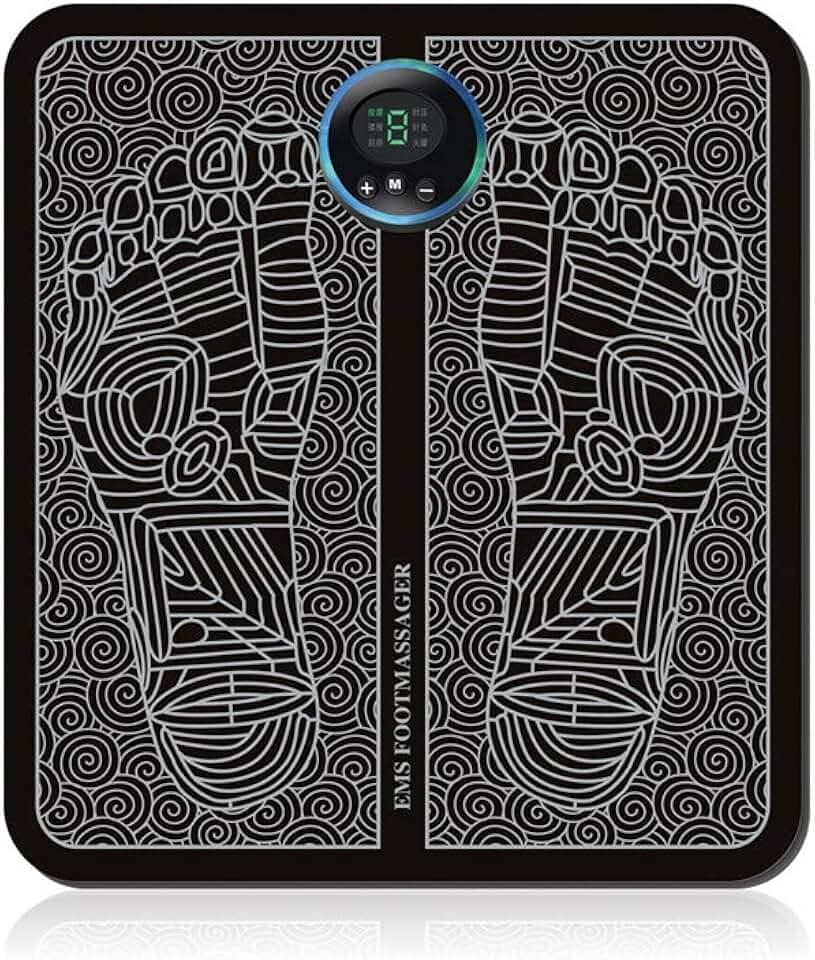 Massageador de pé EMS para remodelar as pernas, massageador elétrico EMS para pés, estimulador muscular, recarregável por USB, pulsos, de baixa frequência, massagem e circulação dos pés, máquina corporal