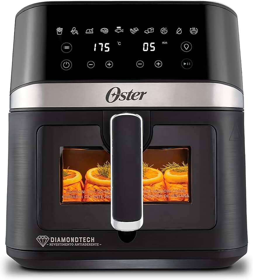 Fritadeira DiamondTech Oster 6L com Visor Transparente - 127V
