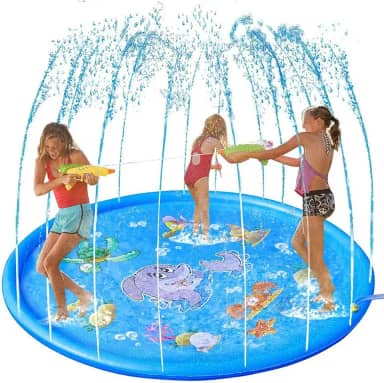 Brastoy Splash Pad Sprinkler Esteira 170cm Piscina Inflável Infantil