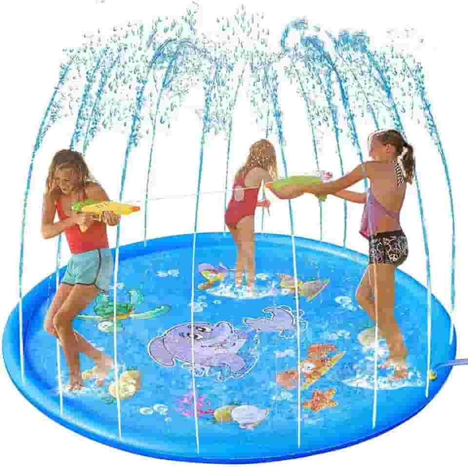 Brastoy Splash Pad Sprinkler Esteira 170cm Piscina Inflável Infantil