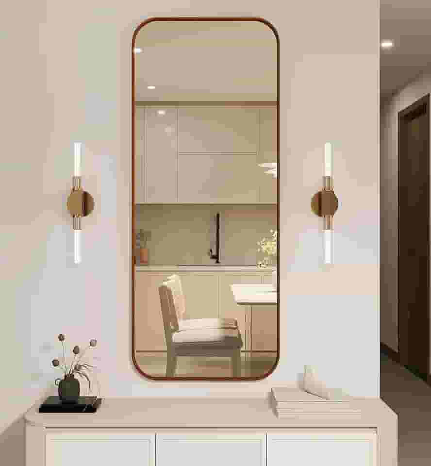 ESPELHO LUXO RETANGULAR RETRÔ CORPO INTEIRO 150X60CM BANHEIRO SALA QUARTO HALL MOLDURA ROSE GOLD